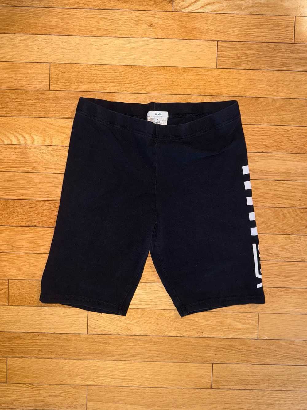 Vans Black Athletic Shorts with Subtle Stitch Detail